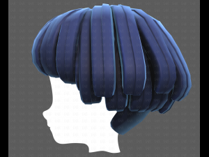 Base Hair for Boy V53 Model 3D