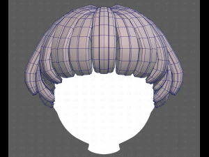 Base Hair for Boy V53 3D Model