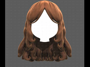Base Hair for girl V53 3D Model