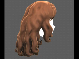 Base Hair for girl V53 3D Model