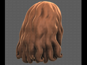 Base Hair for girl V53 3D Model