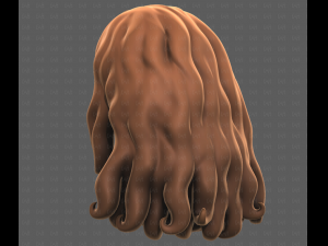 Base Hair for girl V53 3D Model