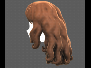 Base Hair for girl V53 3D Model