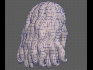 Base Hair for girl V53 3D Model