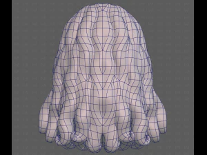 Base Hair for girl V53 3D Model