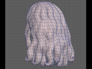 Base Hair for girl V53 3D Model