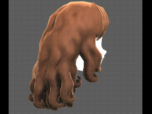 Base Hair for girl V53 3D Model