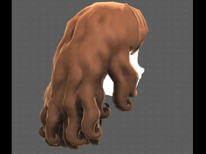 Base Hair for girl V53 3D Model