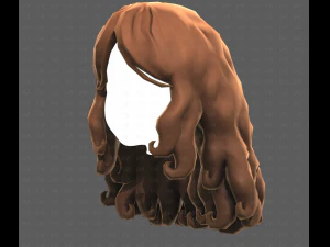 Base Hair for girl V53 3D Model