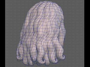 Base Hair for girl V53 3D Model