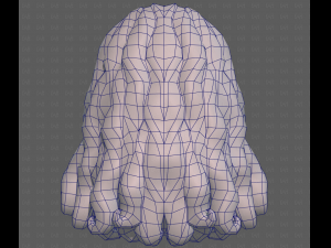 Base Hair for girl V53 3D Model