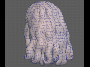 Base Hair for girl V53 3D Model