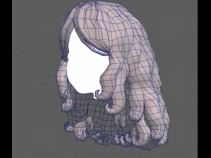 Base Hair for girl V53 3D Model