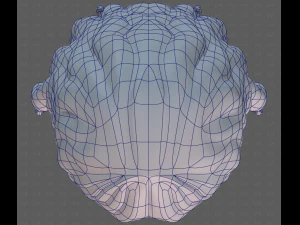 Base Hair for girl V53 3D Model