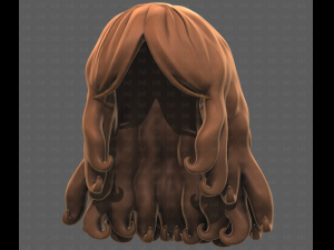 Base Hair for girl V53 3D Model