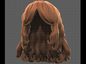 Base Hair for girl V53 3D Model