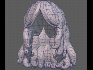 Base Hair for girl V53 3D Model