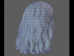 Base Hair for girl V53 3D Model