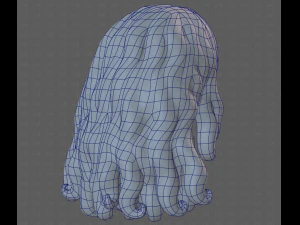 Base Hair for girl V53 3D Model