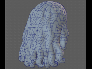 Base Hair for girl V53 3D Model