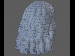 Base Hair for girl V53 3D Model