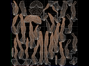 Base Hair for girl V53 3D Model