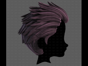 3D Hair style for boy V113 Modelo 3D