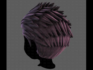 3D Hair style for boy V113 3D Model