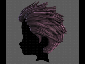 3D Hair style for boy V113 Modelo 3D