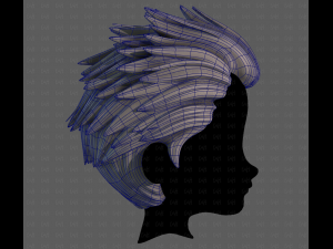 3D Hair style for boy V113 Modelo 3D