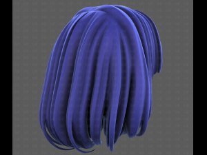 3D Hair style for girl V113 3D-Modell