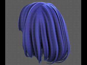 3D Hair style for girl V113 3D-Modell