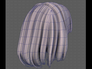 3D Hair style for girl V113 3D-Modell