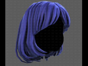 3D Hair style for girl V113 3D-Modell
