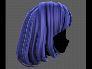 3D Hair style for girl V113 3D-Modell