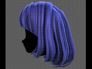3D Hair style for girl V113 3D-Modell