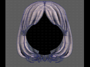 3D Hair style for girl V113 3D-Modell