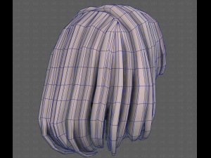 3D Hair style for girl V113 3D-Modell