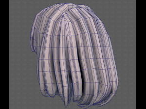 3D Hair style for girl V113 3D-Modell