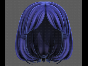 3D Hair style for girl V113 3D-Modell