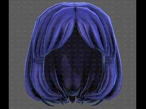 3D Hair style for girl V113 3D-Modell