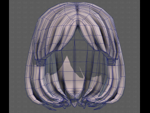 3D Hair style for girl V113 3D-Modell