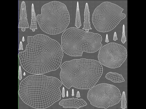 Trees Cartoon V31 Model 3D