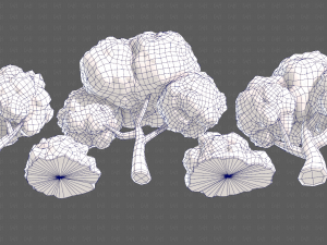 Trees Cartoon V33 3D Модель
