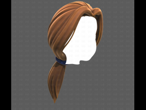 Base Hair for girl V54 Modello 3D