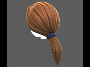 Base Hair for girl V54 Modello 3D
