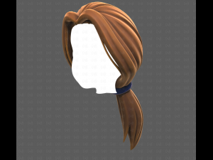 Base Hair for girl V54 Modello 3D