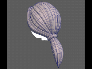 Base Hair for girl V54 Modello 3D