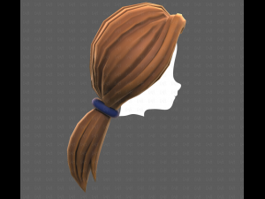 Base Hair for girl V54 Modello 3D