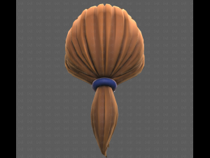 Base Hair for girl V54 Modello 3D